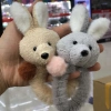 The new Korean version of the popular 3D rabbit-ear plush hair tie bear is a bestseller details Picture